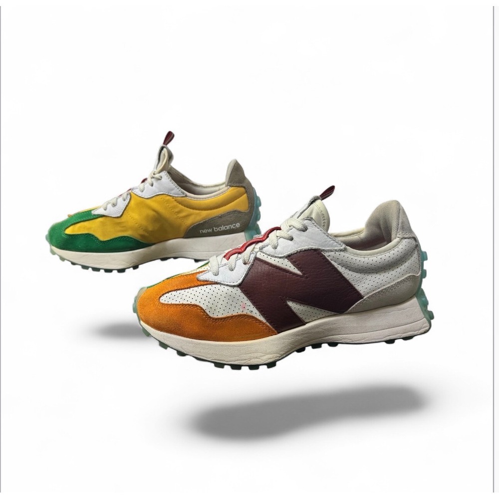 New Balance 327 Multi-Color Split Suede Sneakers Mens 8 MS327FBC